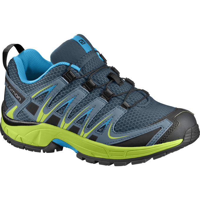 Zapatillas Trail Running Salomon Niños Azules / Amarillo - Salomon Argentina XA PRO 3D K ,029374-GHU